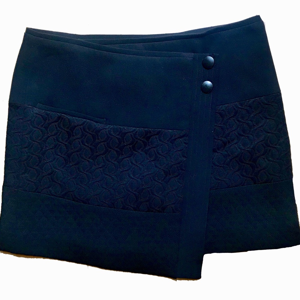 NWT CAbi Black Wrap Skirt